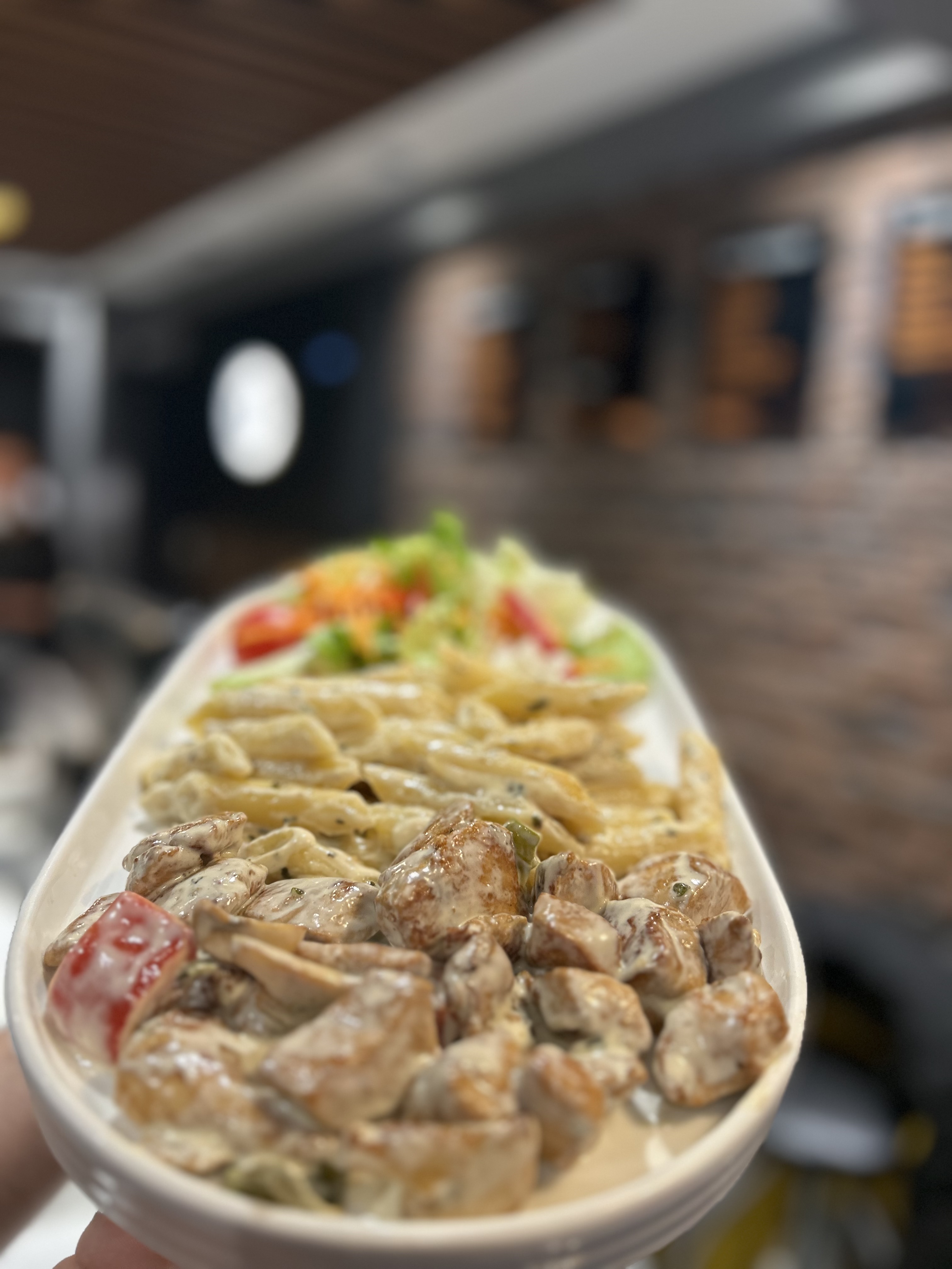 Kremalı mantarlı  tavuk